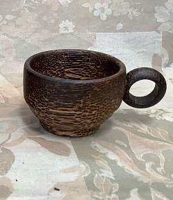 PCC -1S Palmwood coffee cup - smaller size - Style # 1 ( no tray )