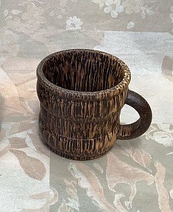 Palm wood coffee cup ( small size )   Item #  PCC-5 S
