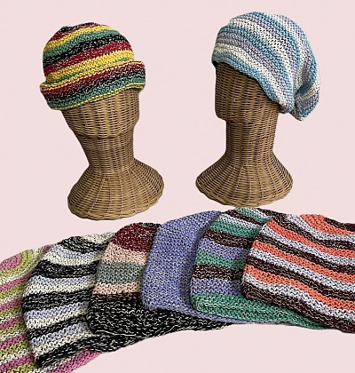 NH-21   60 thb  ea - Hand crochet  cotton and hemp Hats - sold in assorted  colors  and limited to stock on hand .