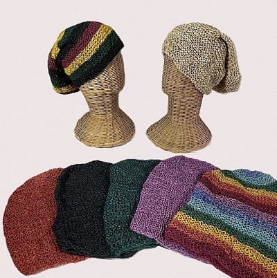 NH-22  70 thb ea - Hemp crochet hat - sold in assorted colors - Limited to stock on hand