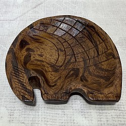 Item # MWT- E 2  Monkey wood  Elephant ( Fat ) Tray @ 17.5cm x 17cm in size. The painted style in the Photo is our Brown/ Black