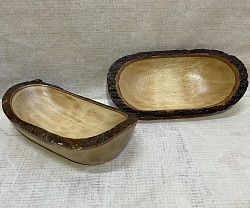 Item # MNT-2   4'' x 8'' Natural edge mango wood  dish/ tray with natural finish. The size, shape  and texture will vary some. .