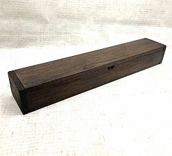Item  # TB-41 Plain wooden incense holder box. @ 4cm x 5cm x 28 cm in size. The tone and color of the wood can vary some.