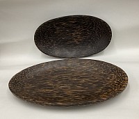Item # PWT-6  Oval Palm wood tray
