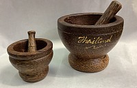 Item # PMP  palm wood motor and pestle