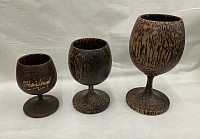 PWG-5 Palm wood wine glass