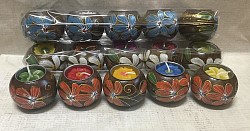 Item # MTS-5 P -  Tea candle 5 pack - These can come in Various paint styles and colors and are packed in plastic bags. They can also be ordered and made to your specifications ( Min qty apply)