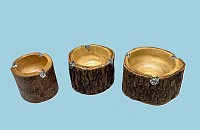 MNA- 3'',4'' ,& 5'' Natural mango wood ash tray