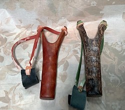 item #s - WSS-2 ( red wood)  and WSS-3 ( palm wood ) Handmade Sling shots