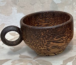 PCC-1B  palmwood coffee cup- Bigger size ( NO tray )  @    cm x     cm